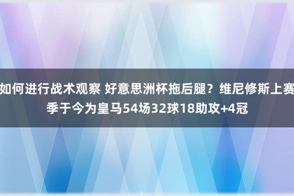 如何进行战术观察 好意思洲杯拖后腿？维尼修斯上赛季于今为皇马54场32球18助攻+4冠