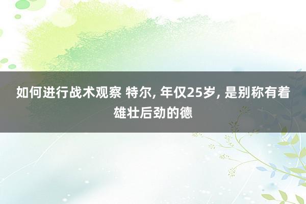 如何进行战术观察 特尔, 年仅25岁, 是别称有着雄壮后劲的德