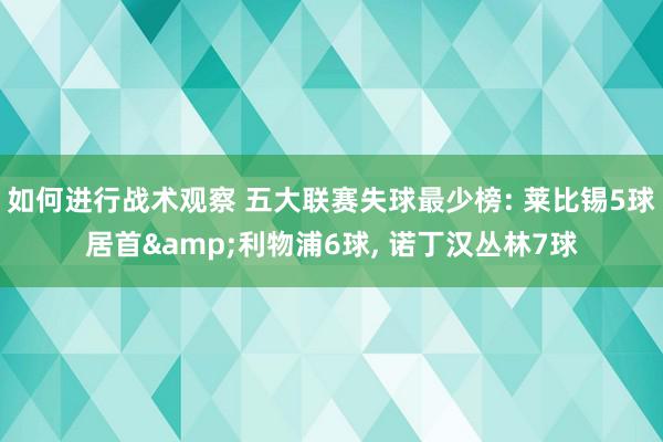 如何进行战术观察 五大联赛失球最少榜: 莱比锡5球居首&利物浦6球, 诺丁汉丛林7球