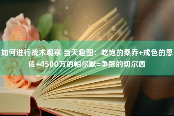 如何进行战术观察 当天趣图：吃饱的桑乔+戒色的恩佐+4500万的帕尔默=争冠的切尔西