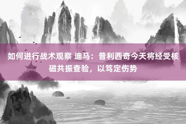 如何进行战术观察 迪马：普利西奇今天将经受核磁共振查验，以笃定伤势