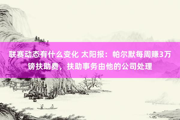 联赛动态有什么变化 太阳报：帕尔默每周赚3万镑扶助费，扶助事务由他的公司处理