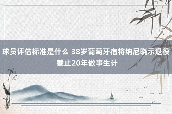 球员评估标准是什么 38岁葡萄牙宿将纳尼晓示退役 截止20年做事生计